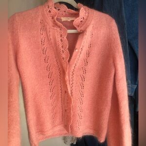 Sezane cardigan sweater mohair wool size s new
